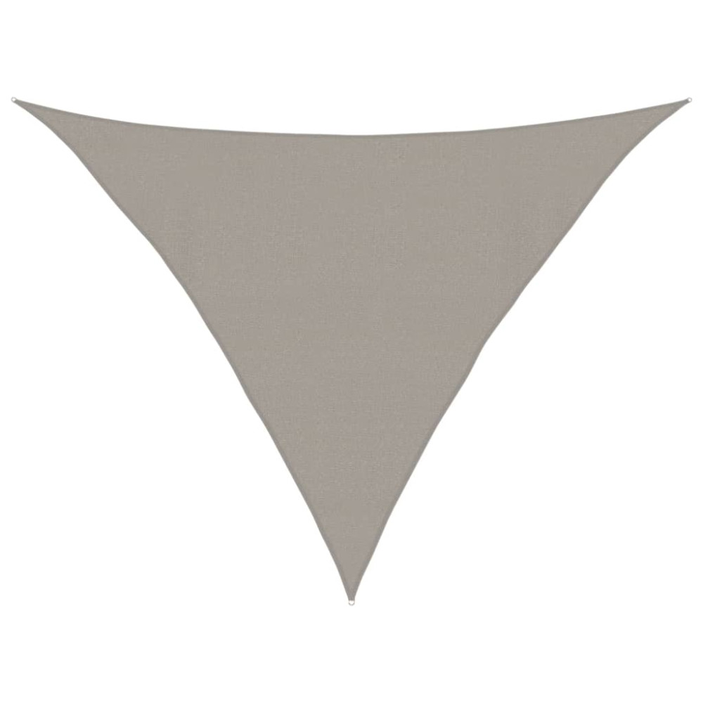 Produktbild för Solsegel 160 g/m² triangulär ljusgrå 4x4x5,8 m HDPE