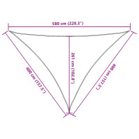 Produktbild för Solsegel 160 g/m² triangulär sand 4x4x5,8 m HDPE