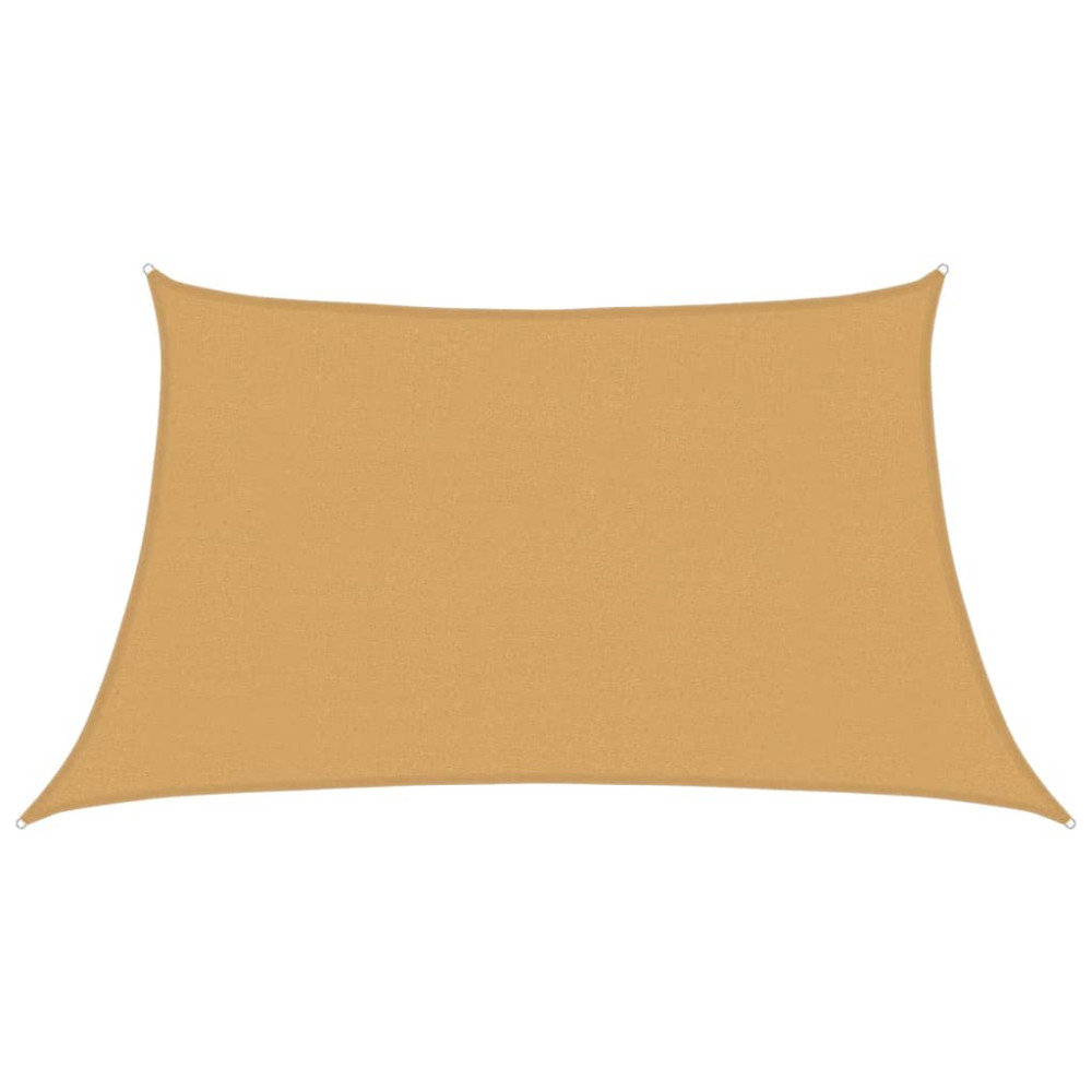 Produktbild för Solsegel 160 g/m² trapezoid ljusgrå 3/4x2 m HDPE