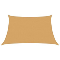 Produktbild för Solsegel 160 g/m² trapezoid ljusgrå 3/4x2 m HDPE