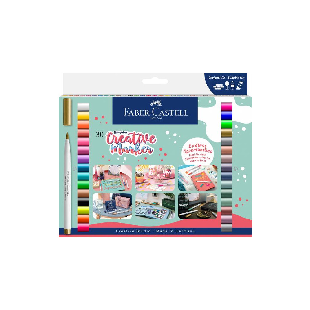 Produktbild för Fiberpenna FABER CASTELL Creative 30/fp