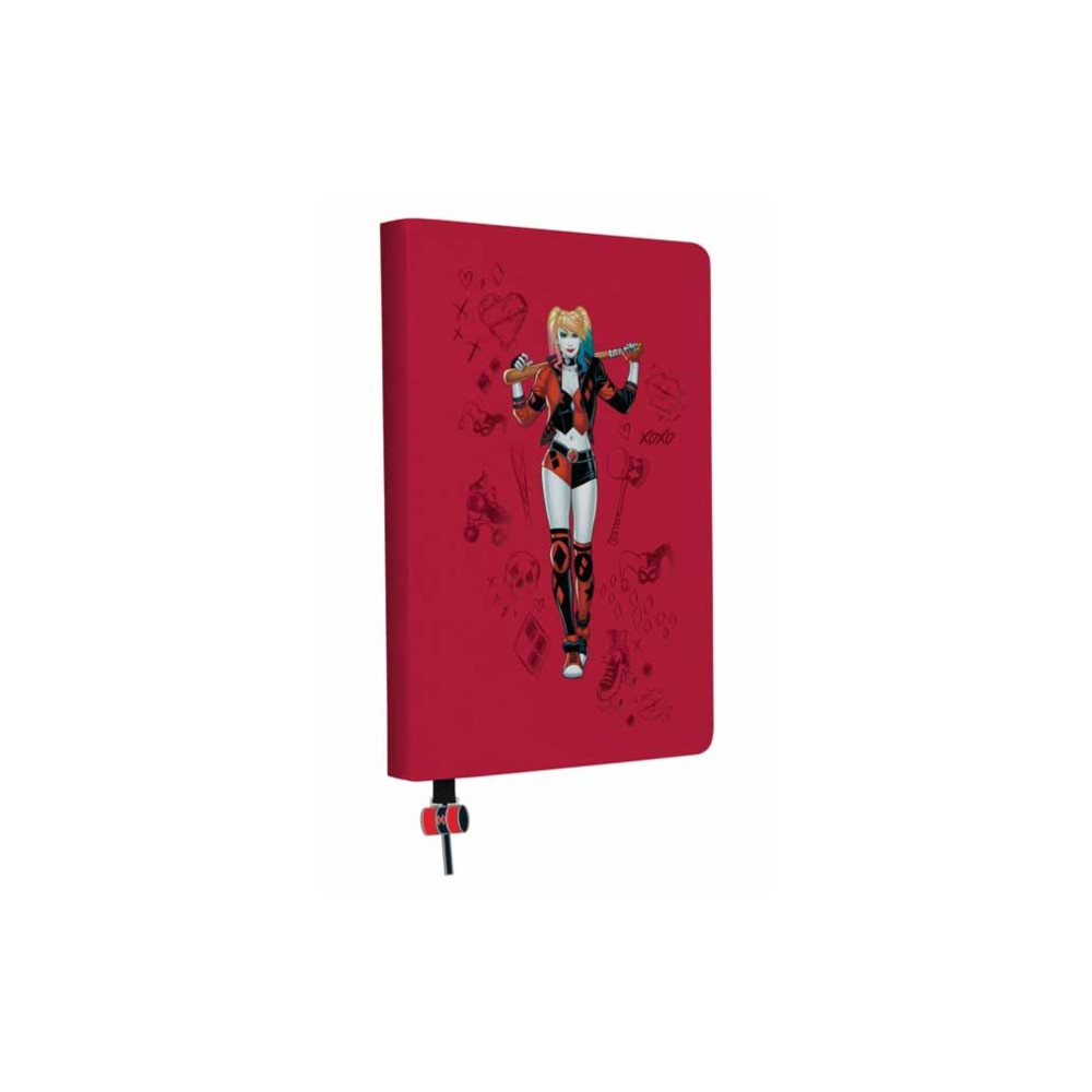 Produktbild för DC: Harley Quinn Journal with Ribbon Charm (inbunden, eng)