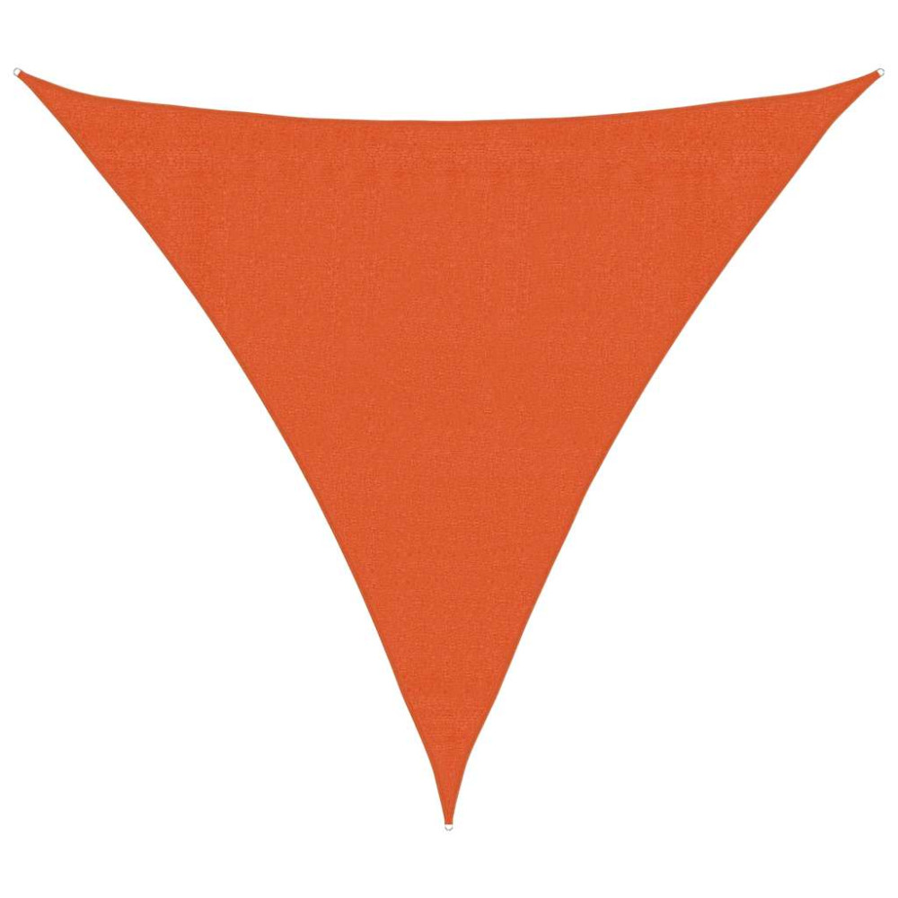 Produktbild för Solsegel 160 g/m² triangulär orange 3,6x3,6x3,6 m HDPE