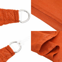 Produktbild för Solsegel 160 g/m² triangulär orange 3x4x5 m HDPE