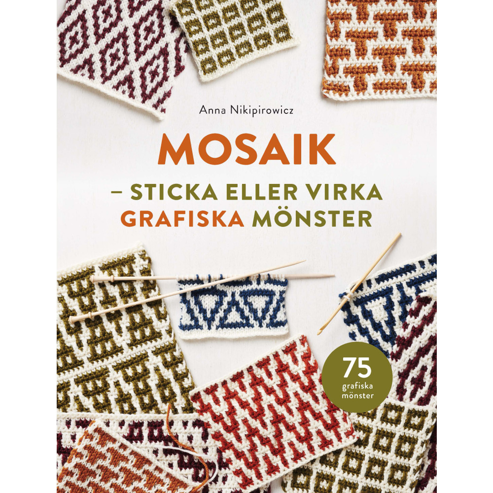 Produktbild för Mosaik : sticka och virka grafiska mönster (inbunden)