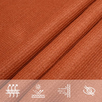 Produktbild för Solsegel 160 g/m² fyrkantig orange 7x7 m HDPE