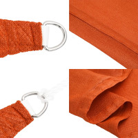 Produktbild för Solsegel 160 g/m² fyrkantig orange 7x7 m HDPE
