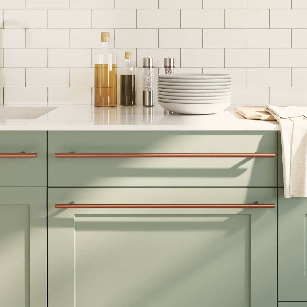 Produktbild för Skåphandtag 5 st brons 480 mm rostfritt stål
