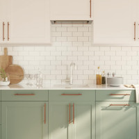 Produktbild för Skåphandtag 5 st brons 192 mm rostfritt stål