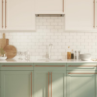 Produktbild för Skåphandtag 5 st brons 480 mm rostfritt stål