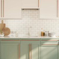 Produktbild för Skåphandtag 10 st brons 480 mm rostfritt stål