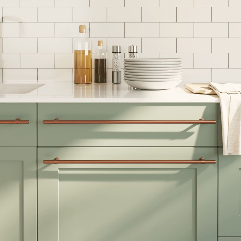 Produktbild för Skåphandtag 20 st brons 480 mm rostfritt stål
