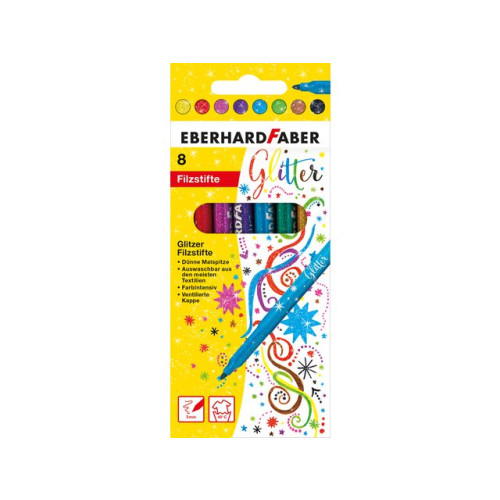 FABER-CASTELL Fiberpenna FABER CASTELL Glitter 8/fp