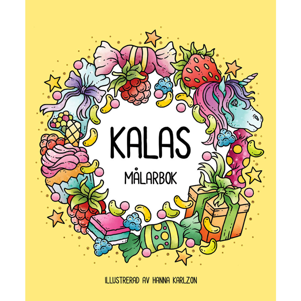 Produktbild för Kalas - målarbok (häftad)