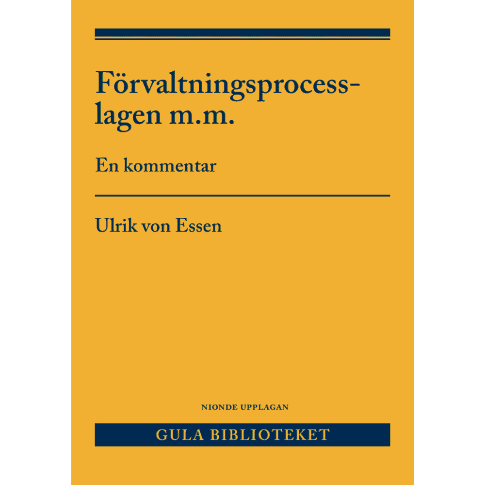 Produktbild för Förvaltningsprocesslagen m.m. : En kommentar (häftad)