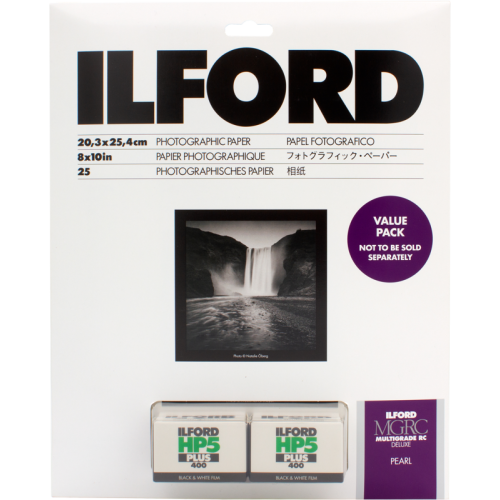 ILFORD PHOTO Ilford Multigrade RC deluxe Pearl valuepack incl HP5 Plus films