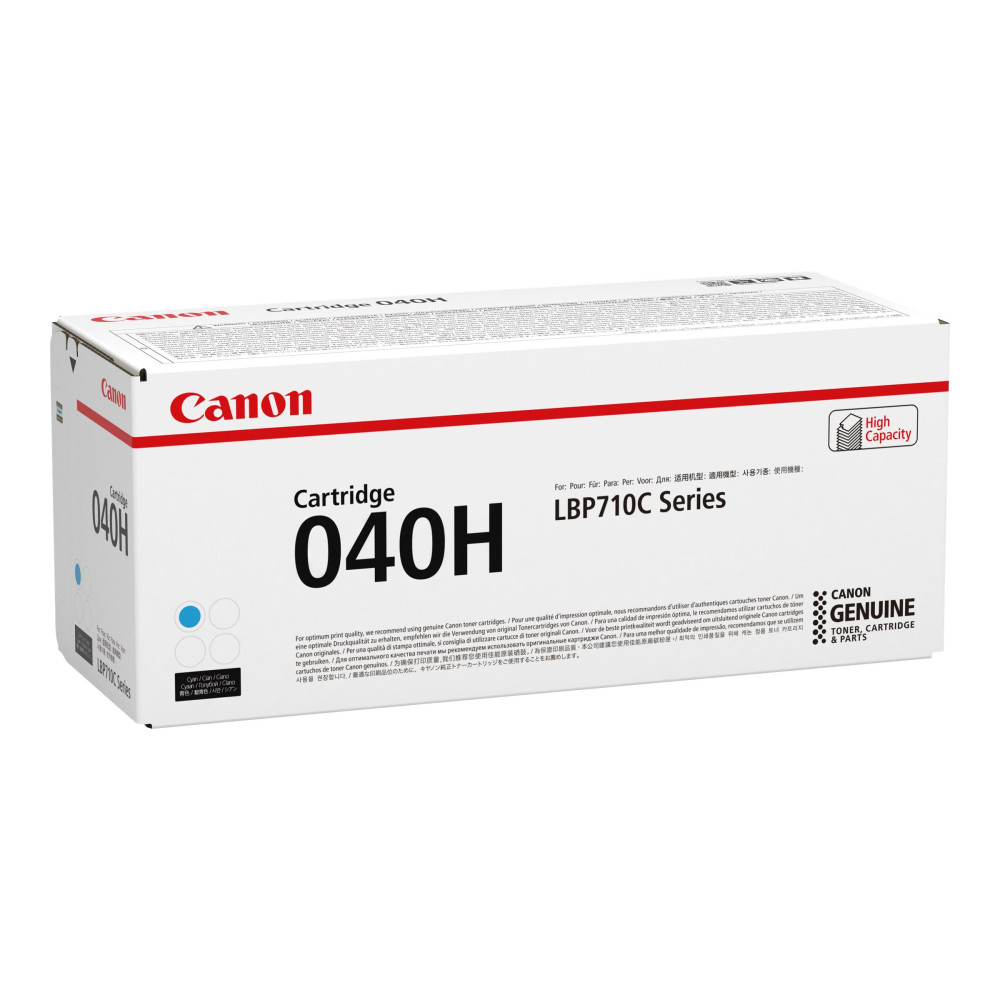 Produktbild för Canon 040 H - hög kapacitet - cyan - original - tonerkassett