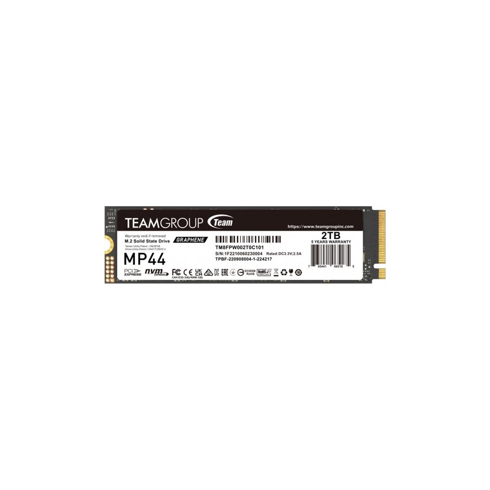 Produktbild för Team Group MP44 - SSD - 2 TB - PCIe 4.0 x4 (NVMe)