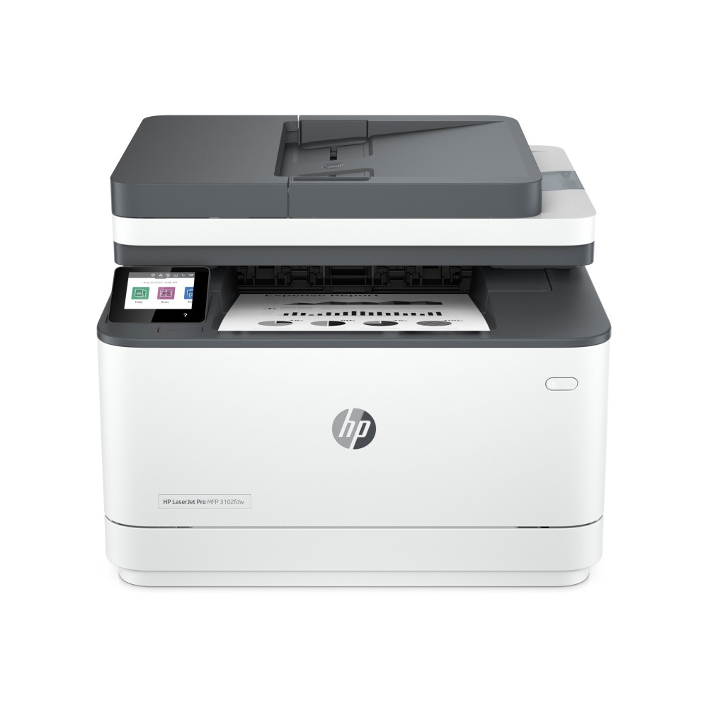 Produktbild för HP LaserJet Pro MFP 3102fdw - multifunktionsskrivare - svartvit