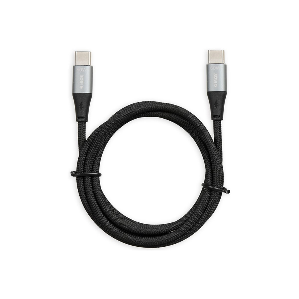 Produktbild för iBOX - USB typ C-kabel - USB-C till USB-C - 1 m