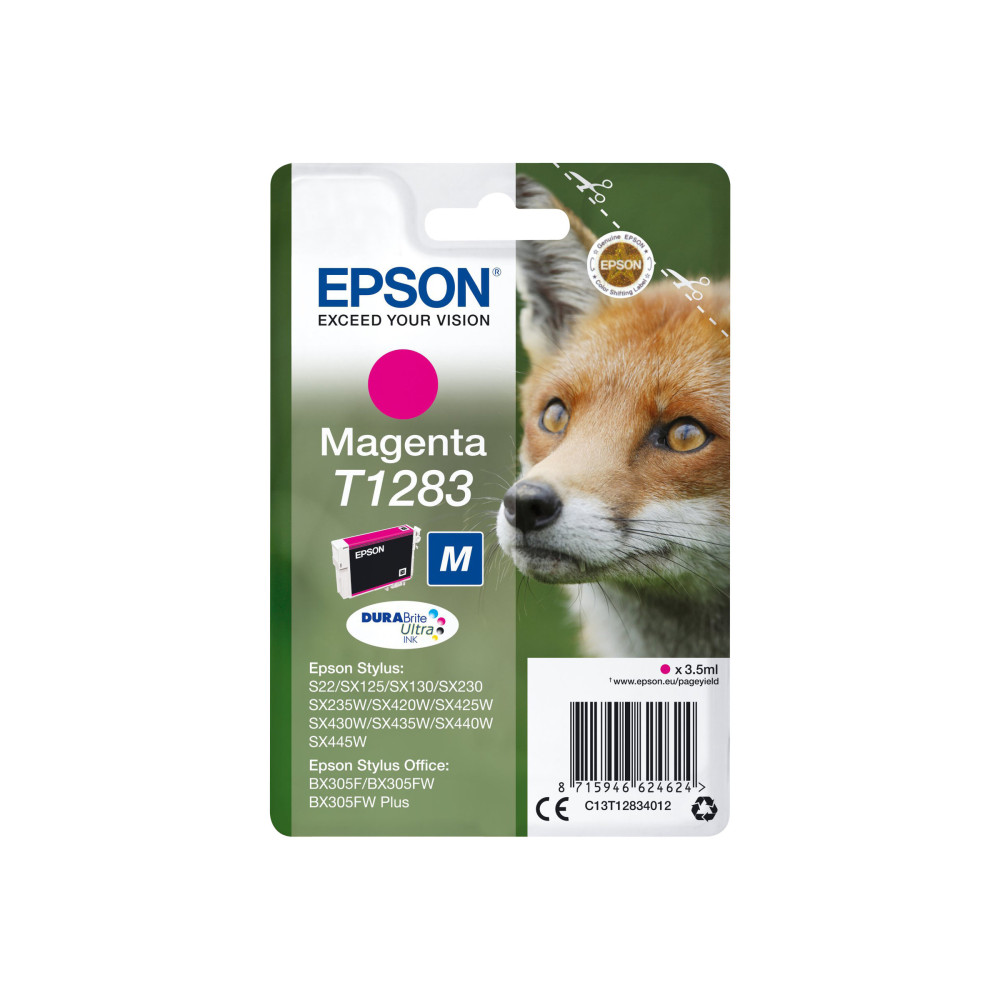 Produktbild för Epson T1283 - M-storlek - magenta - original - bläckpatron