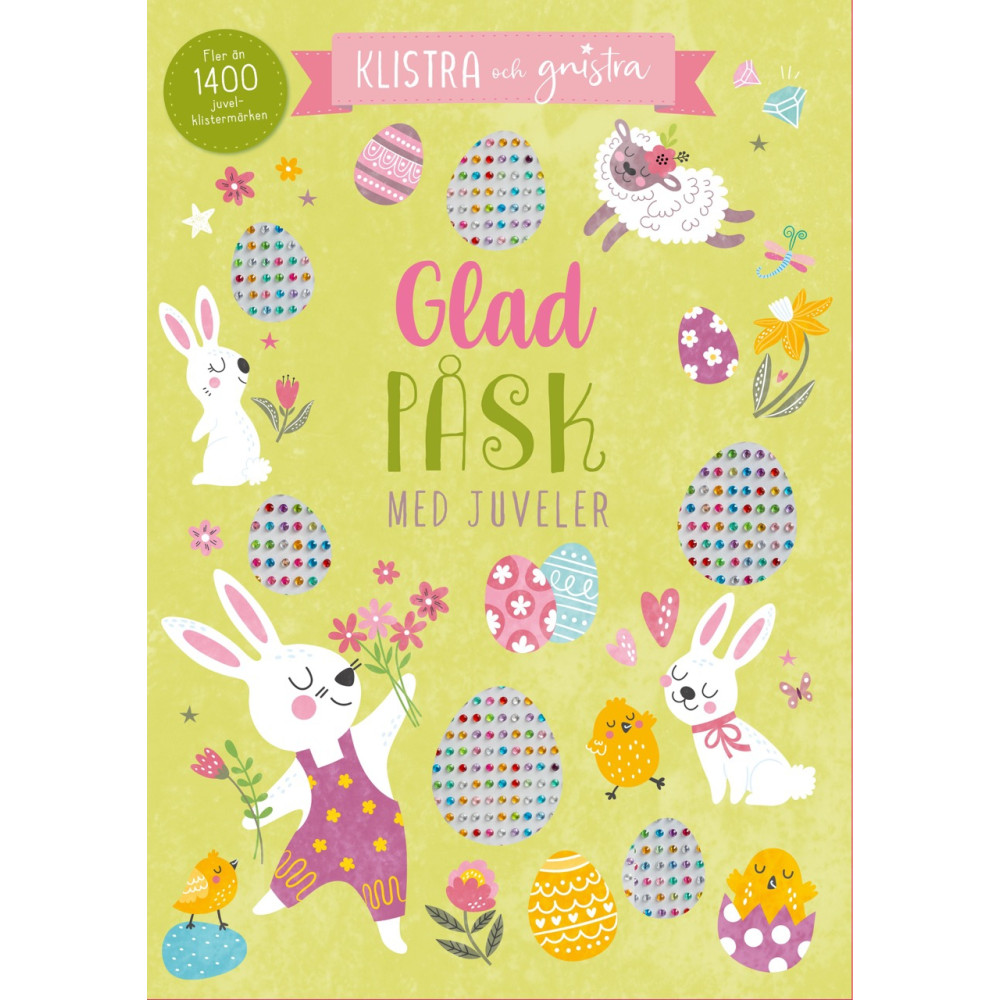 Produktbild för Glad påsk : med juveler (häftad)