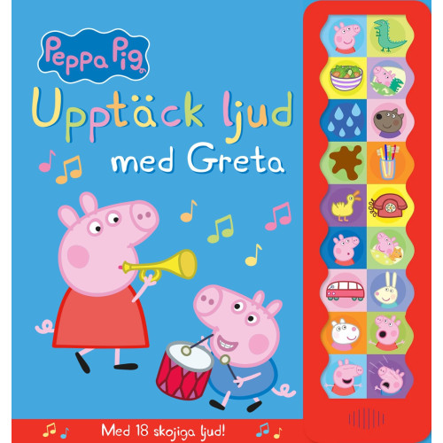 Neville Astley Upptäck ljud med Greta : Med 18 skojiga ljud (inbunden)