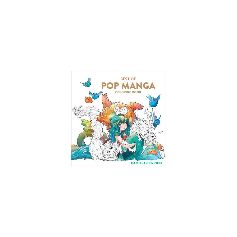 Produktbild för Best of Pop Manga Coloring Book (pocket, eng)