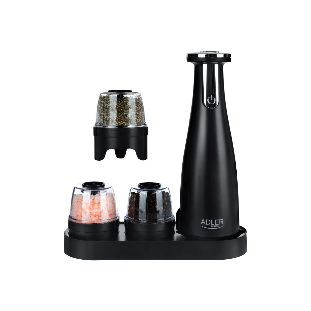 Produktbild för Adler AD 4449b - salt- & pepparkvarn - mattsvart