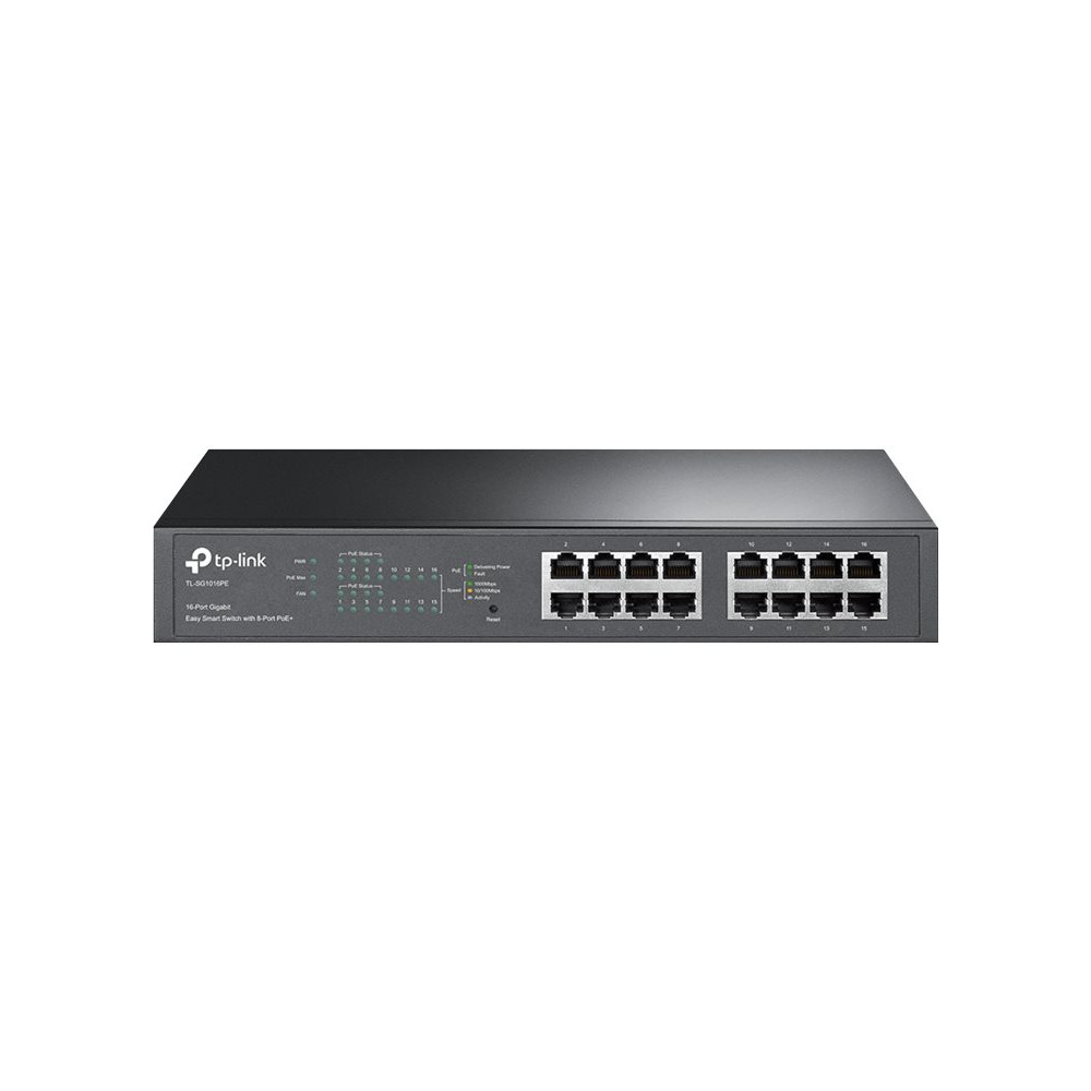 Produktbild för TP-Link TL-SG1016PE - switch - 16 portar - smart - rackmonterbar