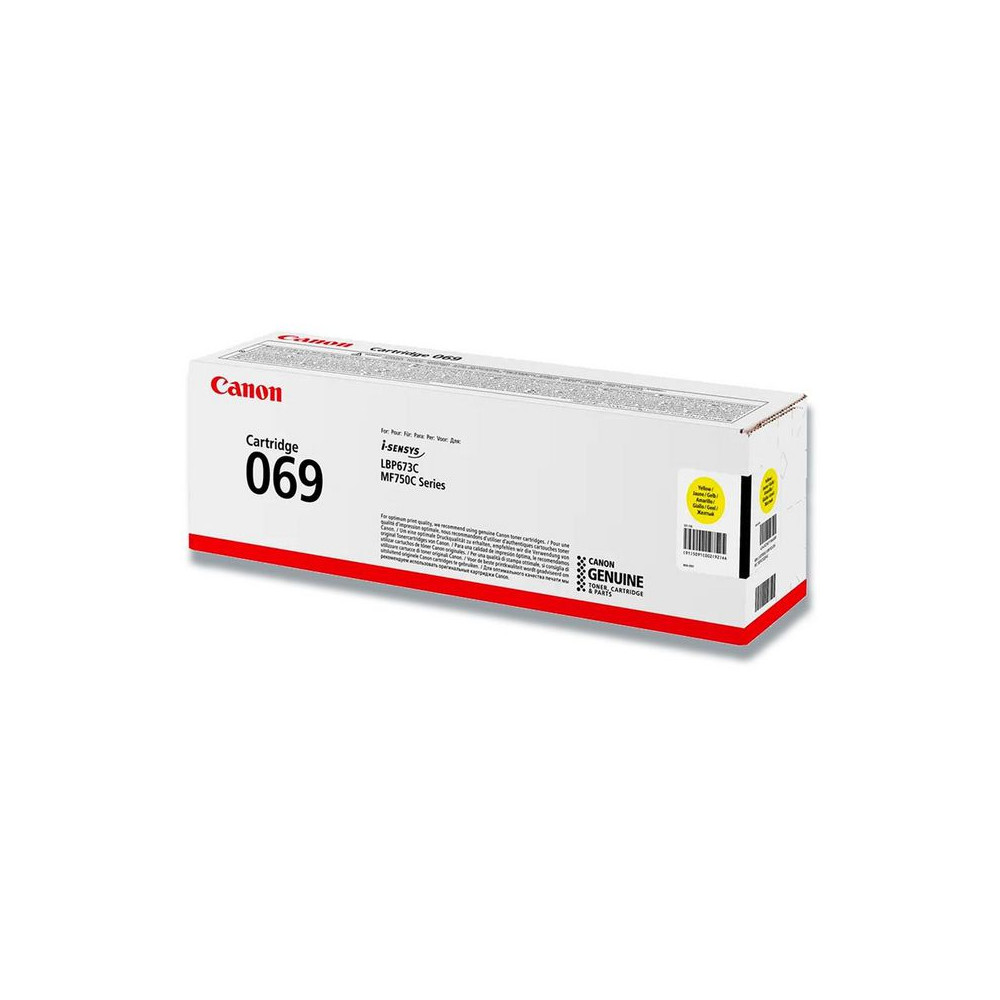 Produktbild för Toner CANON 069 Y 1,9K Gul