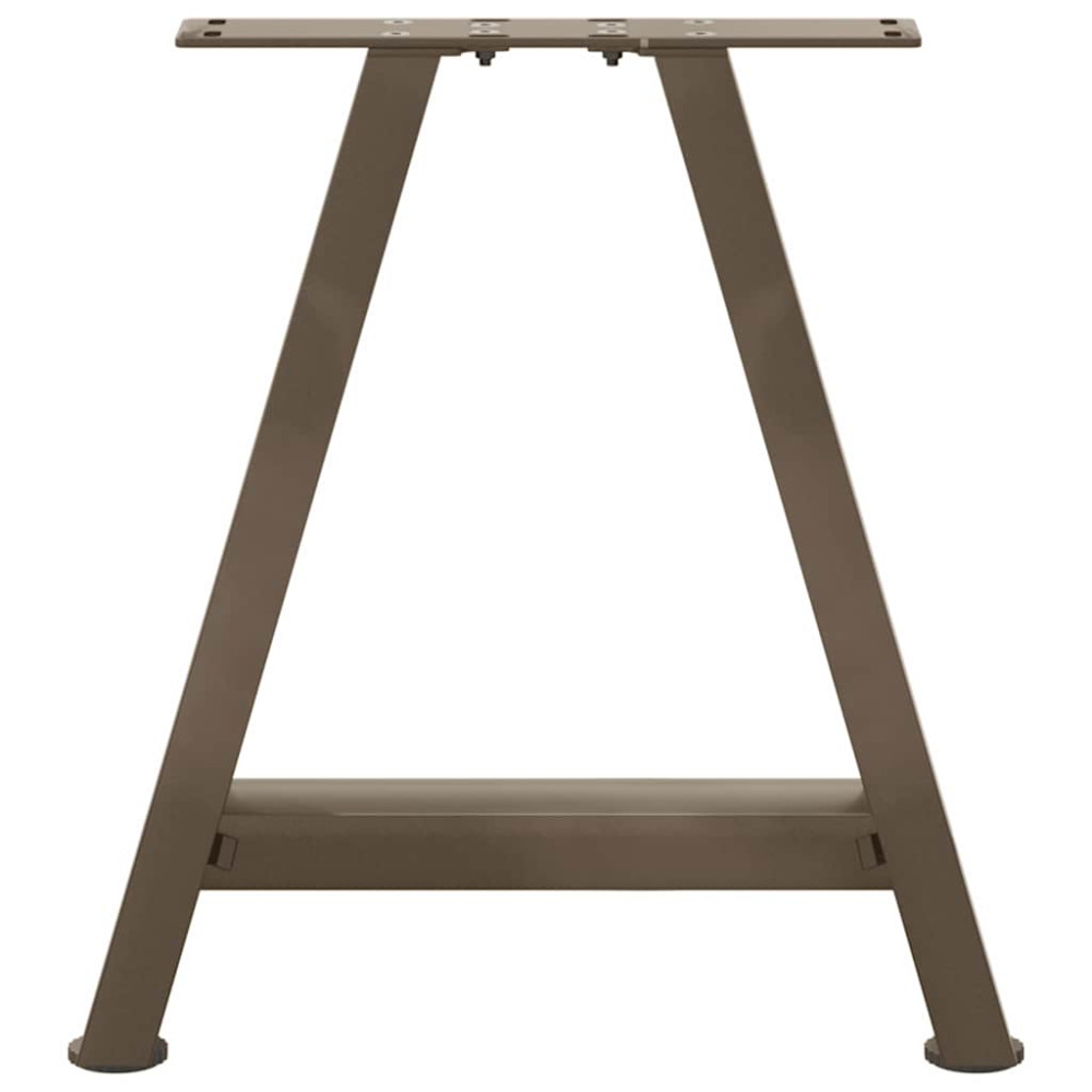 Produktbild för Soffbordsben A-formade 2 st 38x(42-43) cm stål