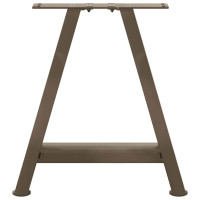Produktbild för Soffbordsben A-formade 2 st 38x(42-43) cm stål