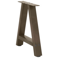 Produktbild för Soffbordsben A-formade 2 st 50x(42-43) cm stål