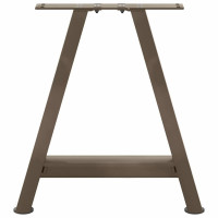 Produktbild för Soffbordsben A-formade 2 st 50x(42-43) cm stål