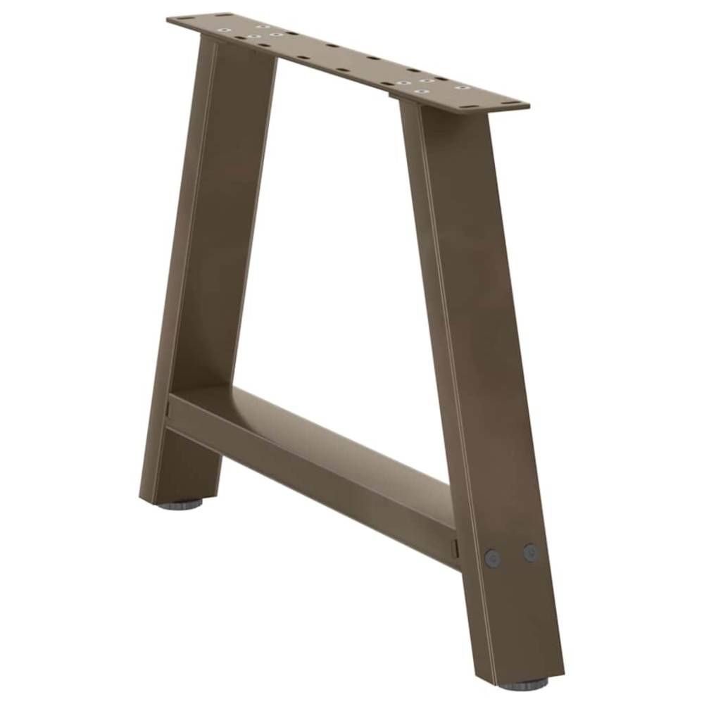 Produktbild för Soffbordsben A-formade 2 st 70x(42-43) cm stål