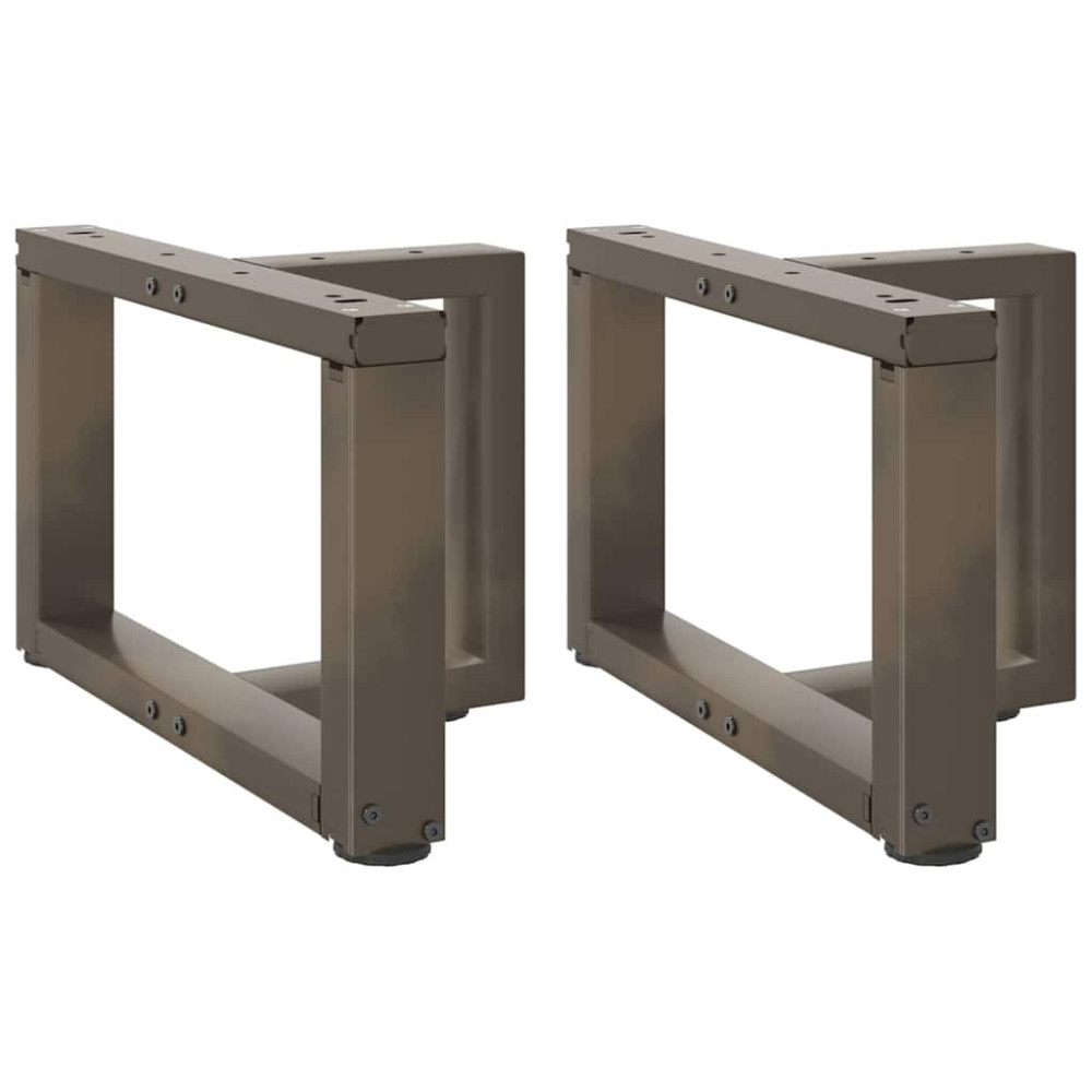 Produktbild för Soffbordsben T-formade 2 st svarta 40x25x(30-31) cm stål