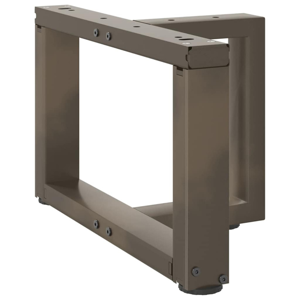 Produktbild för Soffbordsben T-formade 2 st svarta 40x25x(30-31) cm stål
