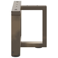 Produktbild för Soffbordsben T-formade 2 st svarta 40x25x(30-31) cm stål