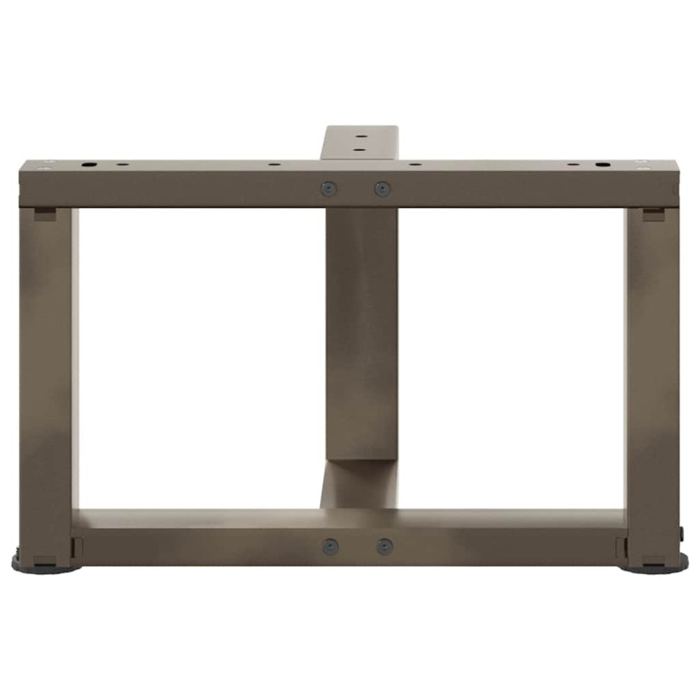 Produktbild för Soffbordsben T-formade 2 st svarta 40x25x(30-31) cm stål