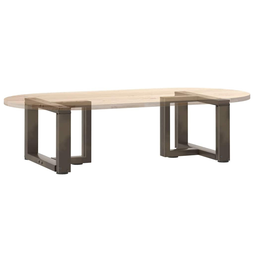 Produktbild för Soffbordsben T-formade 2 st svarta 40x25x(30-31) cm stål