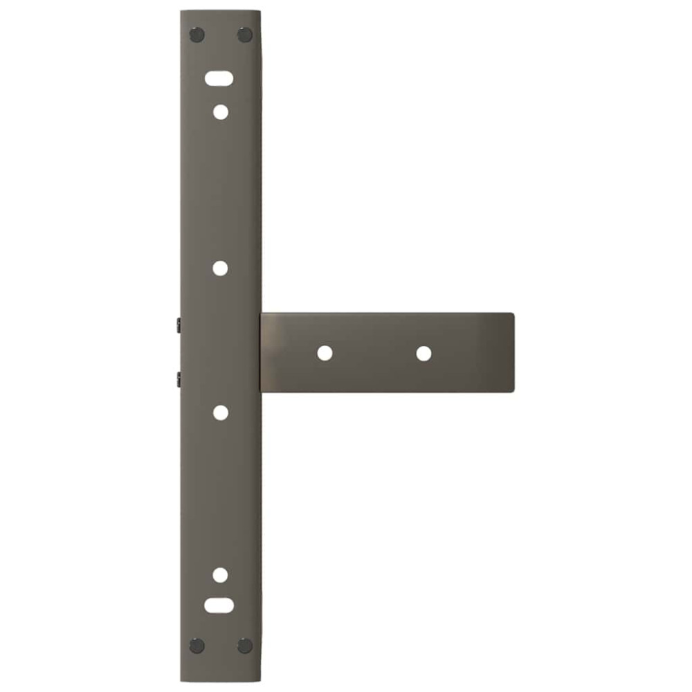 Produktbild för Soffbordsben T-formade 2 st svarta 50x25x(30-31) cm stål