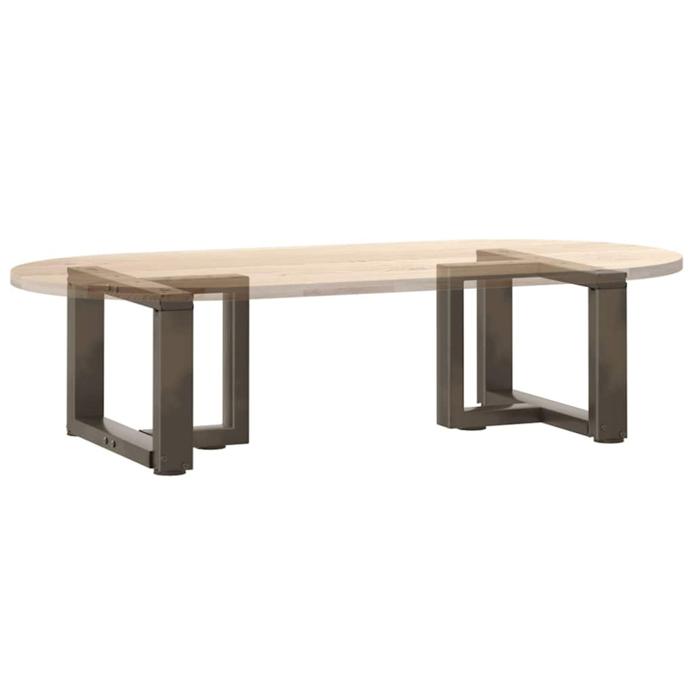 Produktbild för Soffbordsben T-formade 2 st svarta 50x25x(30-31) cm stål