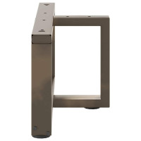 Produktbild för Soffbordsben T-formade 2 st svarta 60x25x(30-31) cm stål
