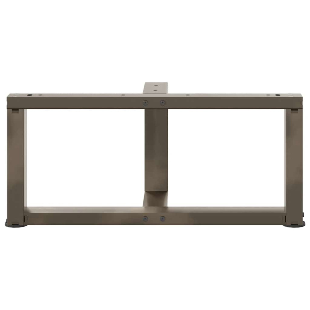 Produktbild för Soffbordsben T-formade 2 st svarta 60x25x(30-31) cm stål