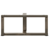 Produktbild för Soffbordsben T-formade 2 st svarta 60x25x(30-31) cm stål