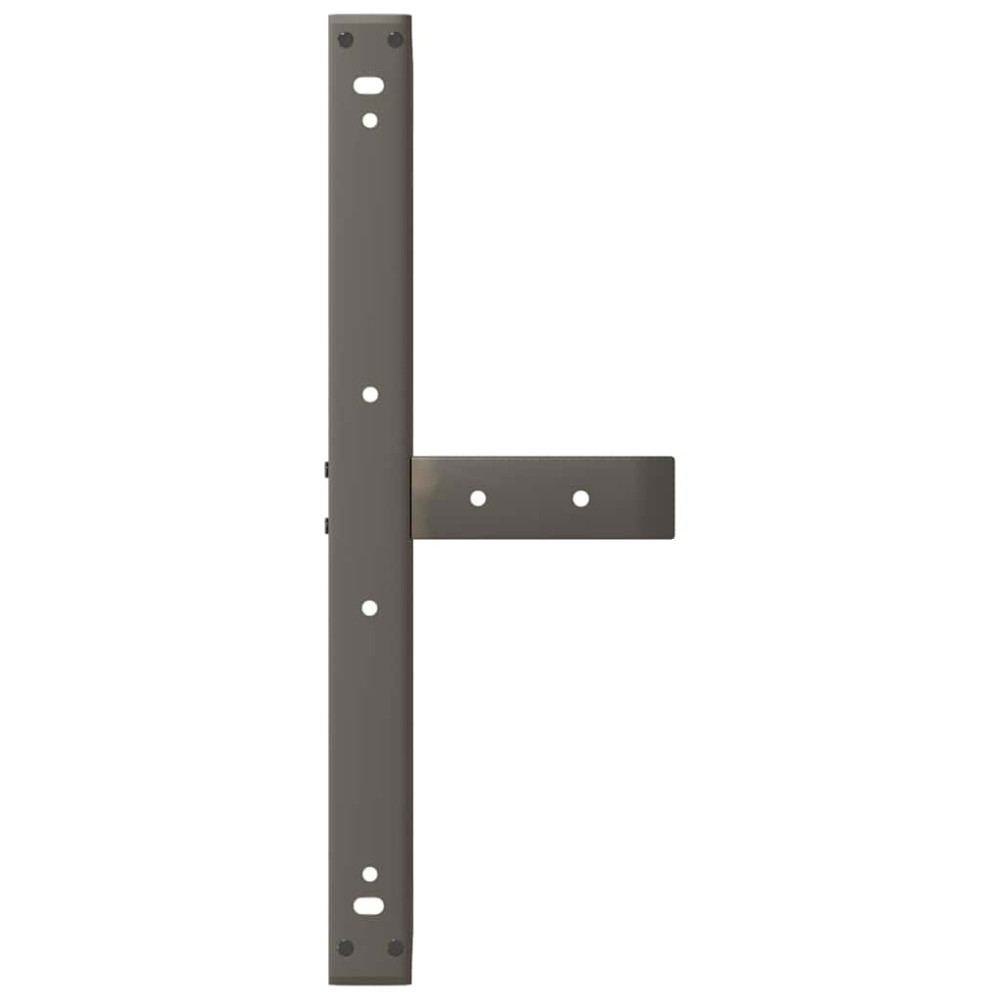 Produktbild för Soffbordsben T-formade 2 st svarta 60x25x(30-31) cm stål
