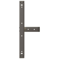 Produktbild för Soffbordsben T-formade 2 st svarta 60x25x(30-31) cm stål