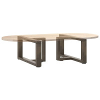 Produktbild för Soffbordsben T-formade 2 st svarta 60x25x(30-31) cm stål