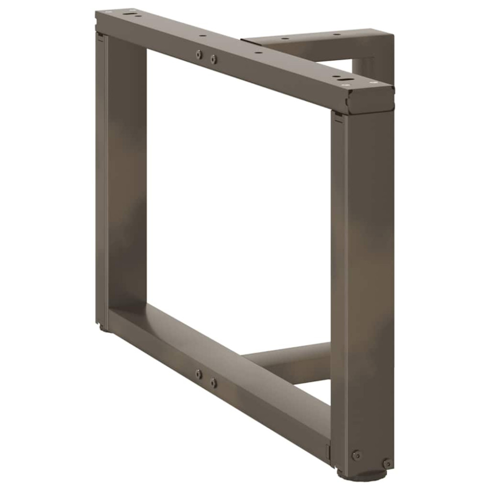 Produktbild för Soffbordsben T-formade 2 st svarta 60x25x(42-43) cm stål